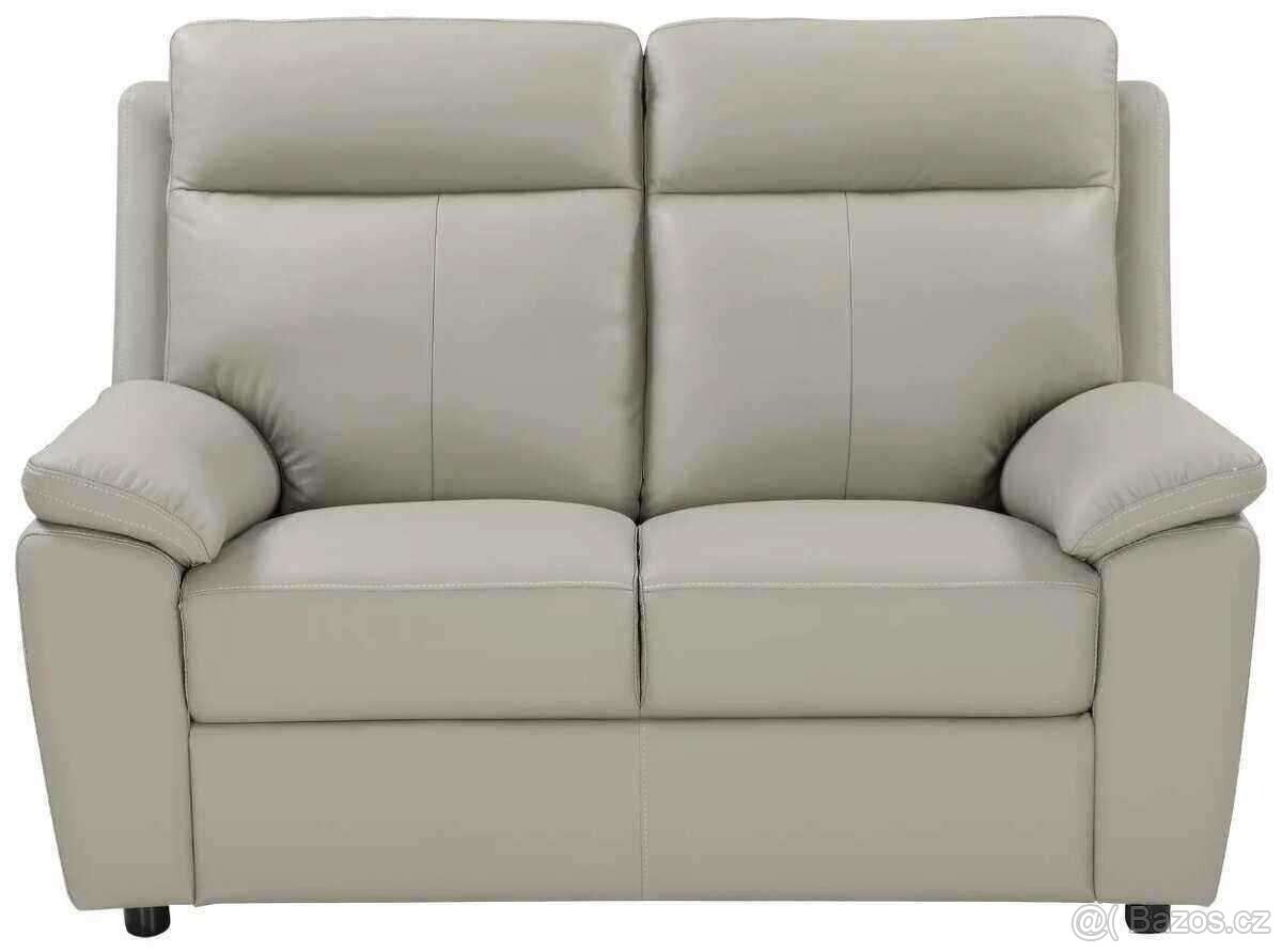 Kožená sedačka šedá - nová (orig zabalená)