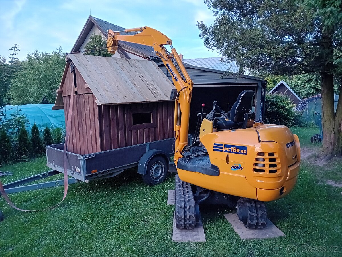 Pásový minibagr Komatsu pc15r