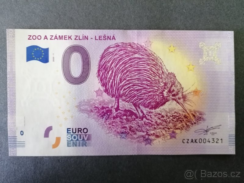 Eurobankovka ZOO Zlín a zámek - Lešná