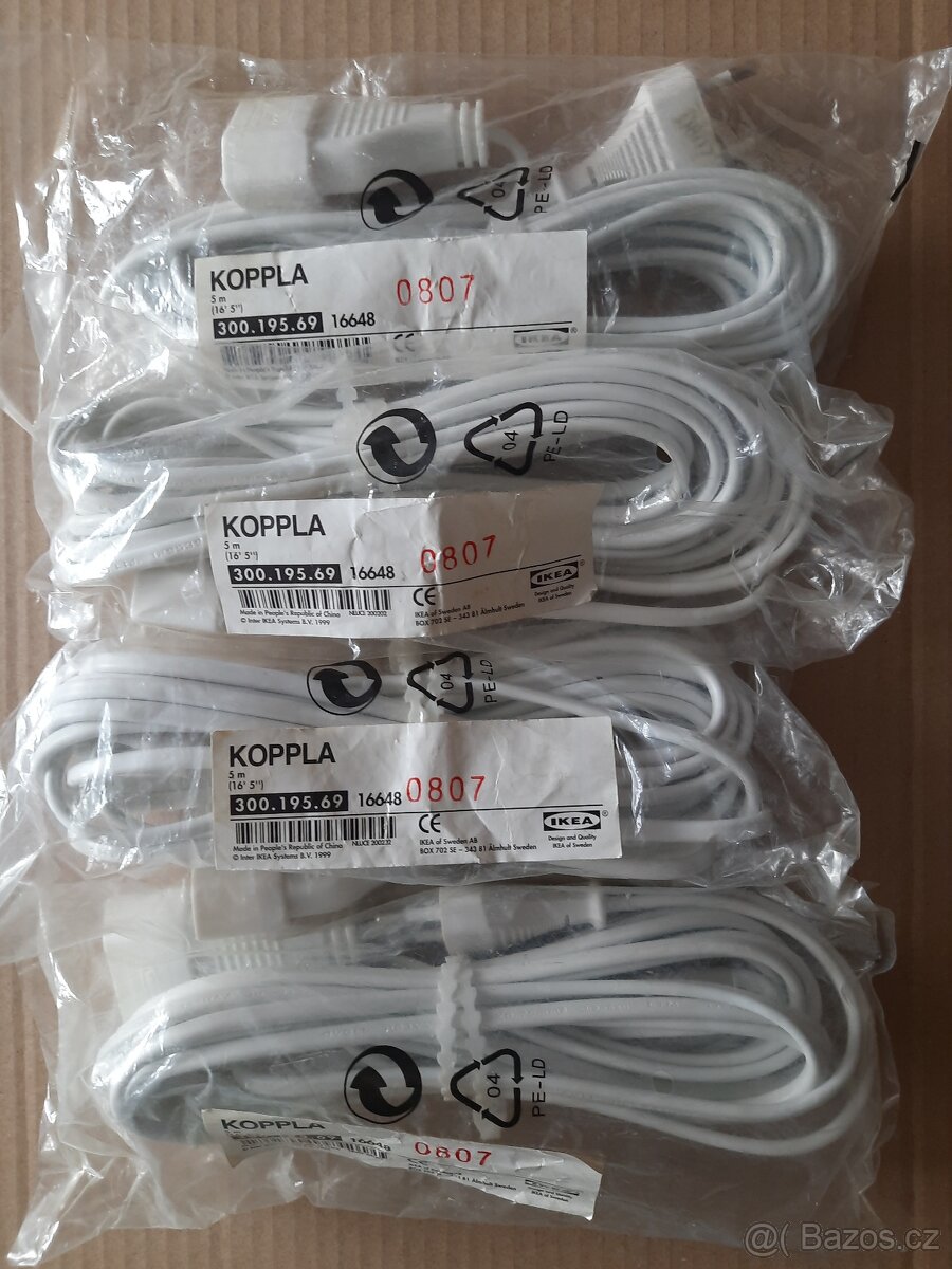 Prodlužovací kabely různé druhy 230V