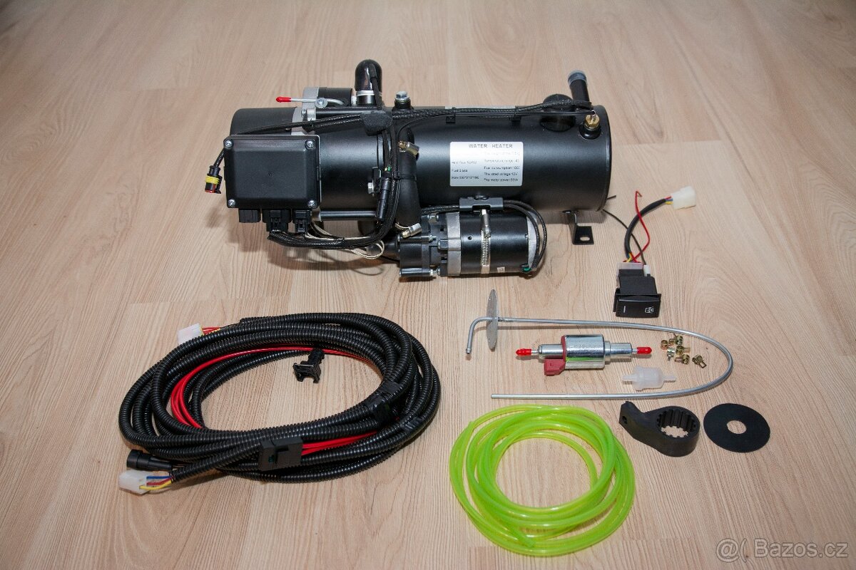 Nezávislé topení. Vodní předehřev. 12V / 24V