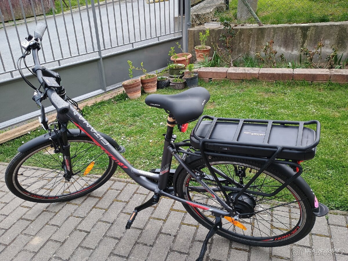 Nové dámské elektrokolo Lectron citana doklady baterie
