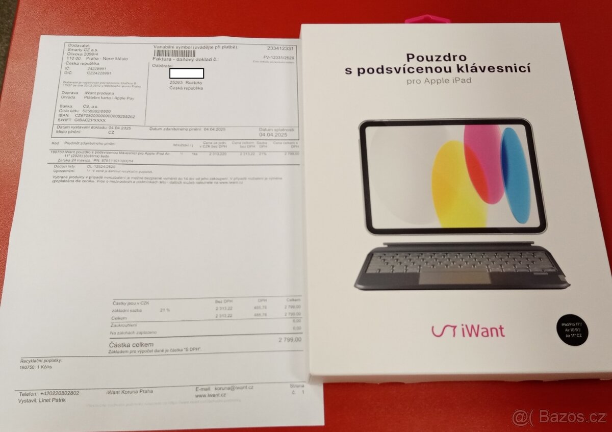 Klávesnice pouzdro pro Apple iPad záruka 22 měsíců