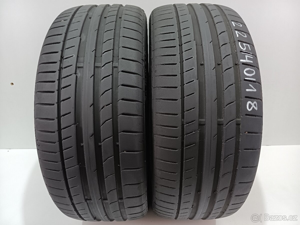 2ks letní pneu 225/40/18 Continental