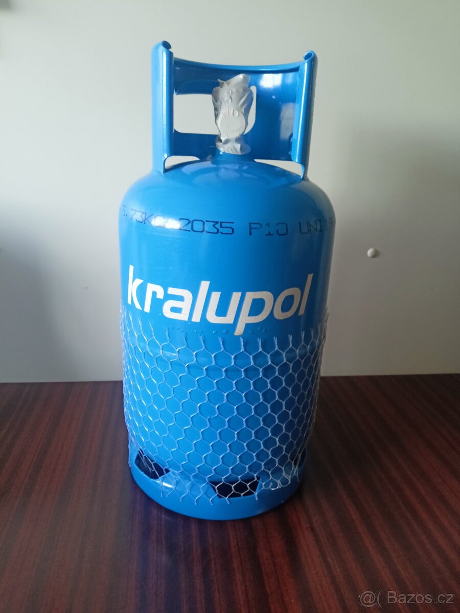 PB láhev/ bomba 5 kg ČISTÝ PROPAN ZAPLOMBOVANÁ