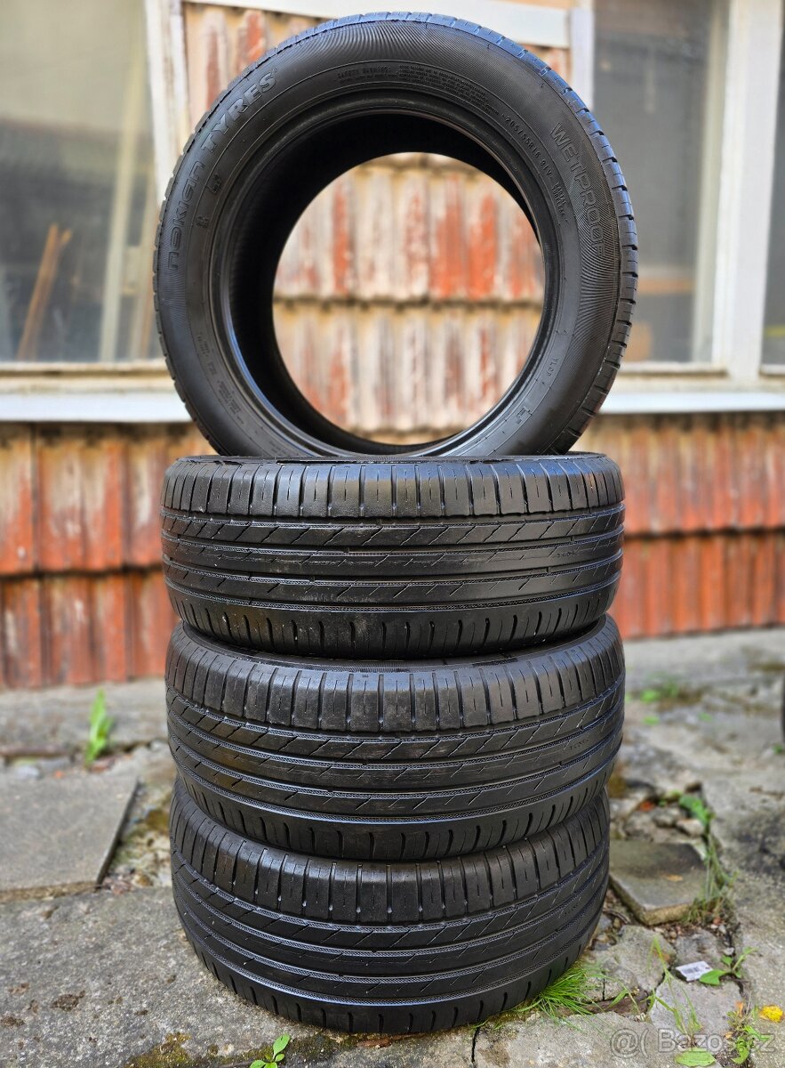 Hezká kompletní letní sada pneu Nokian 205/55/16
