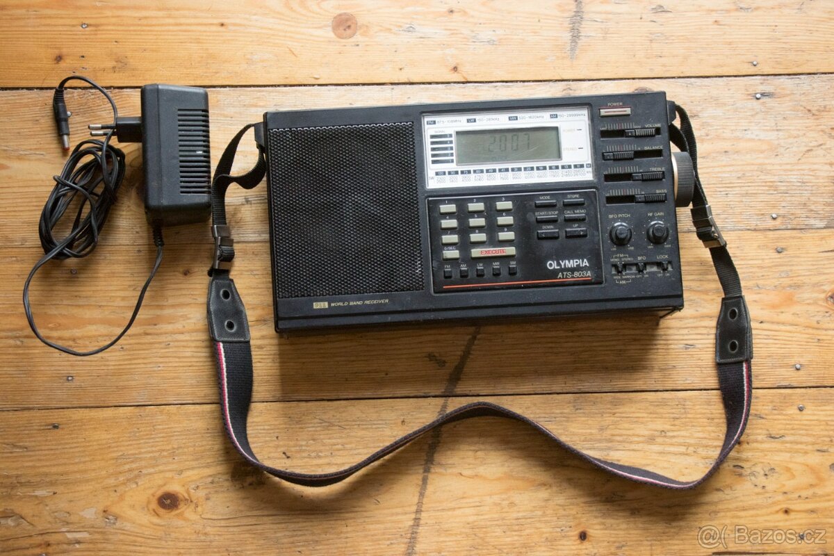 Radio Olympia ATS 803A vč. síťového zdroje, na opravu