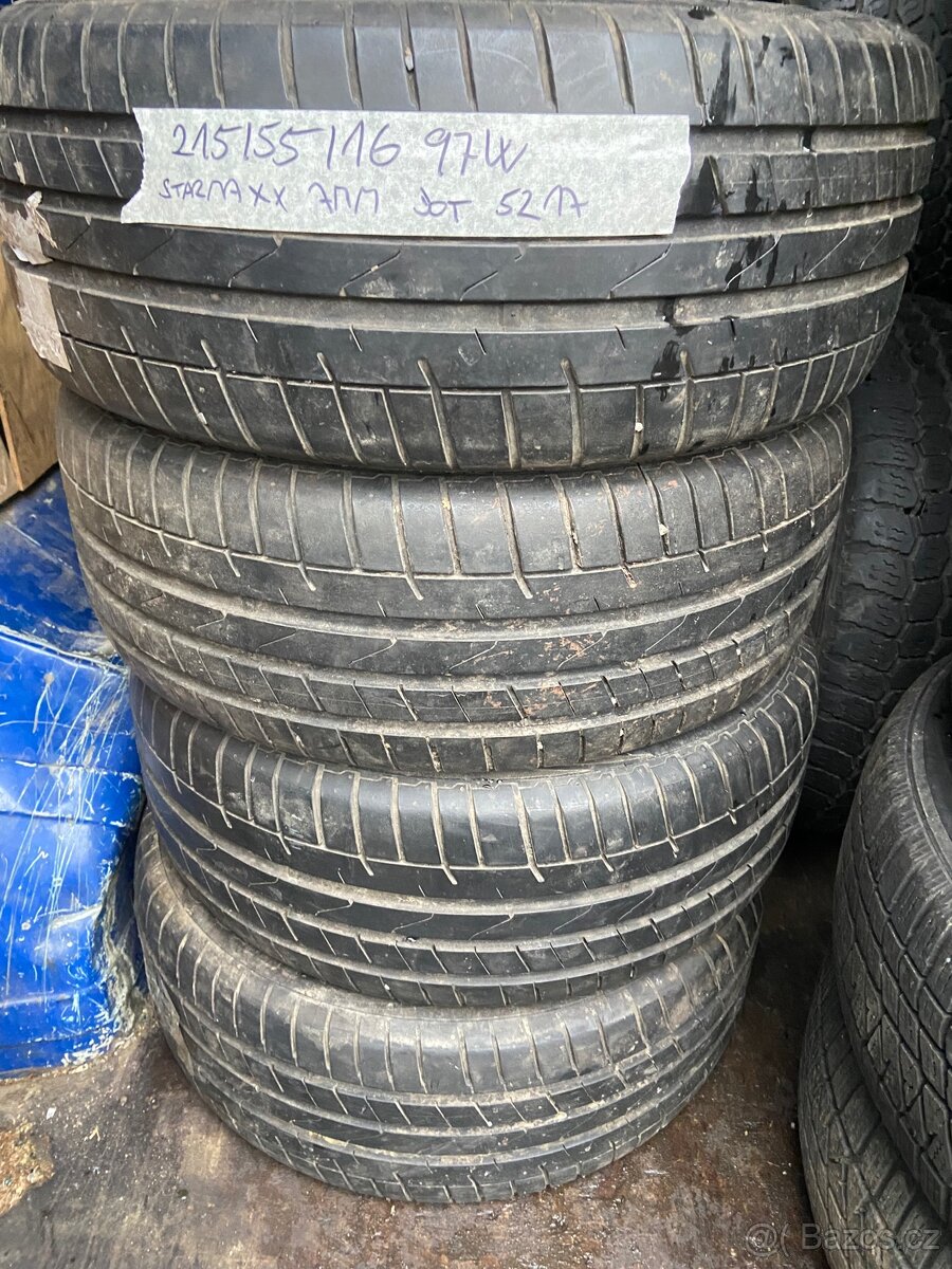 4 ks letní pneumatiky 215/55 r16
