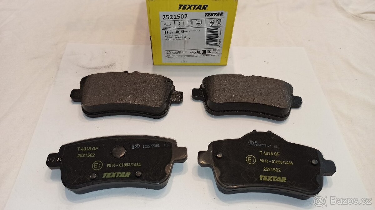 zadní brzdové destičky TEXTAR 2521502 Mercedes GLE M W166