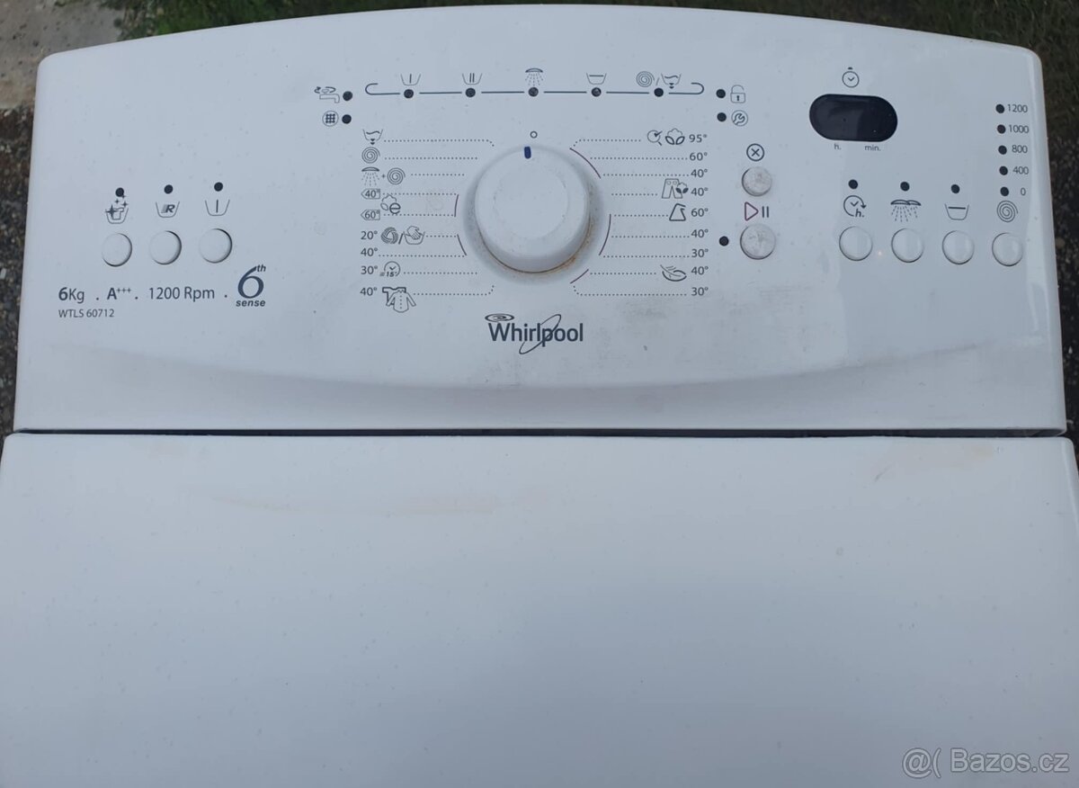 PRACKA WHIRLPOOL,HORNI PLNENI,6KG,TRIDA A+++
