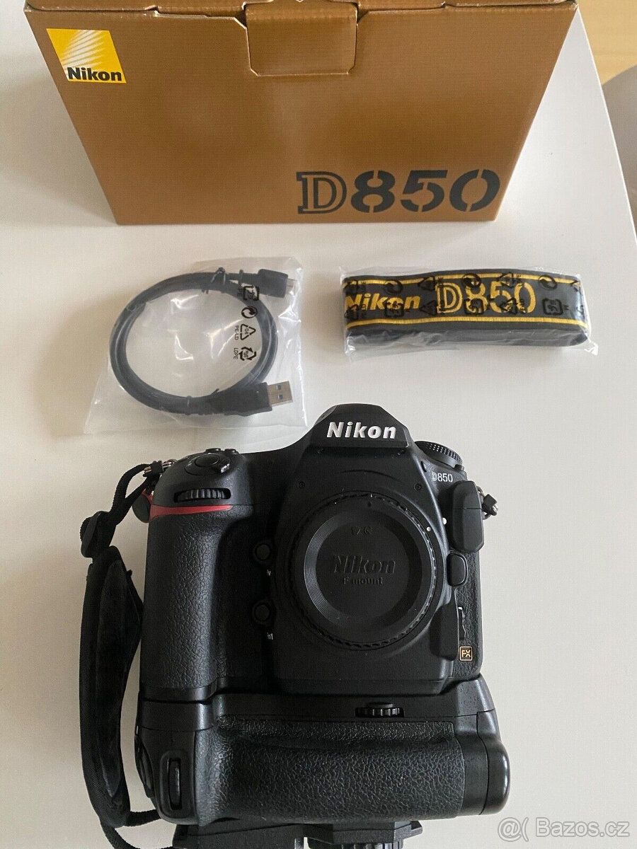 NIKON D850 s gripem, NOVÝ, TOP OVP