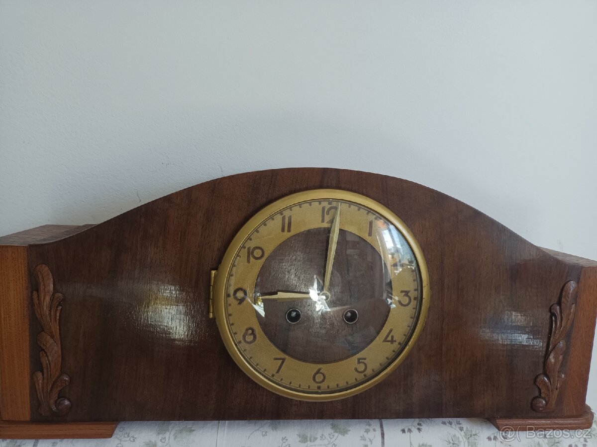 Starožitný krbové stolní hodiny Německo