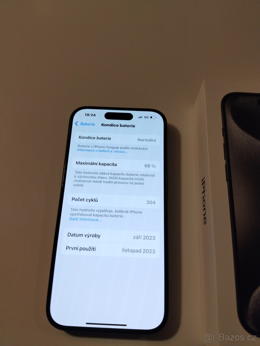 iPhone 15 Pro 128GB Black Titanium