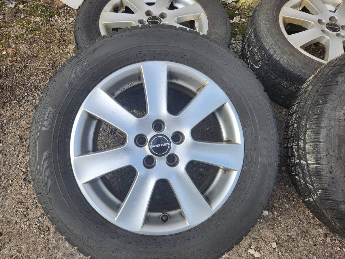 zimní Alu kola Borbet 16” 5x100 + pneu Nokian