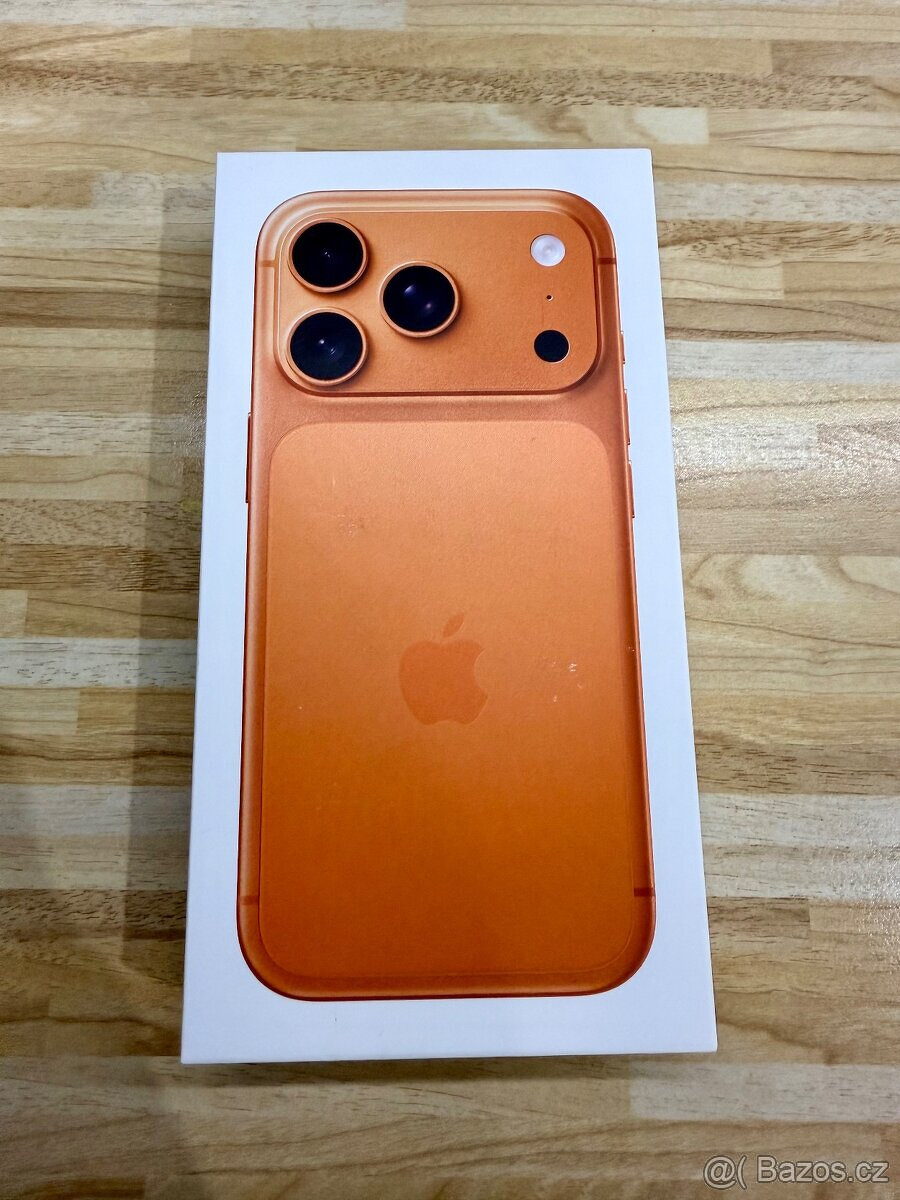 iPhone 17 PRO MAX oranžový 256GB/NOVÝ 24.měs záruka + faktur