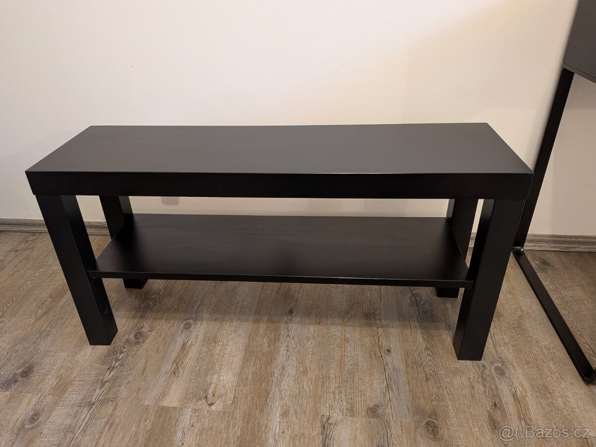 IKEA - LACK TV stolek 90x26x45 cm černohnědá