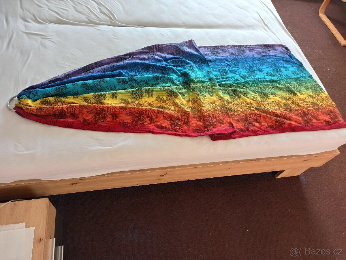 Nosící šátek ring sling M, duhový