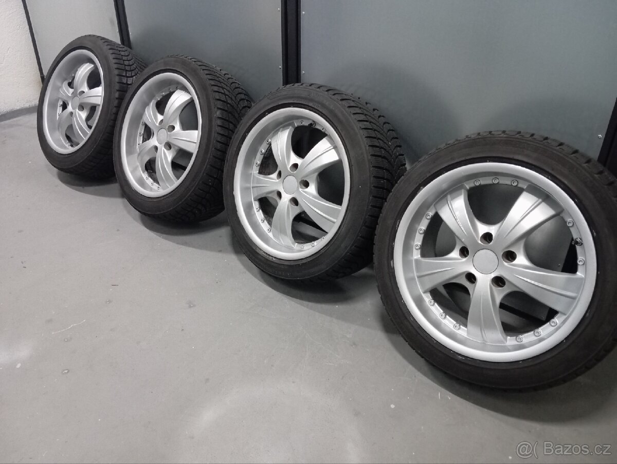 Alu kola R17 5x112 + zimní pneu 225/45/17