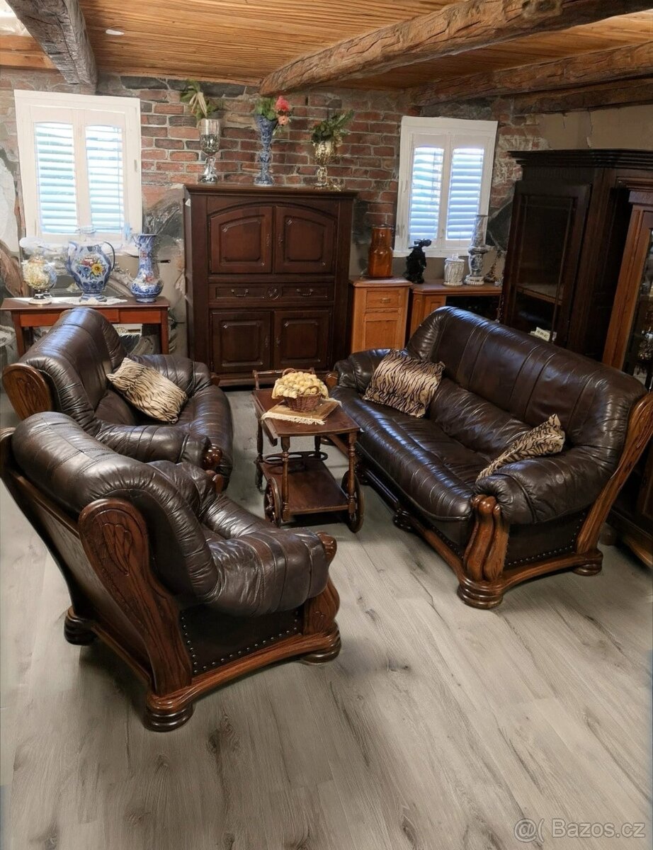 Kožená sedací souprava