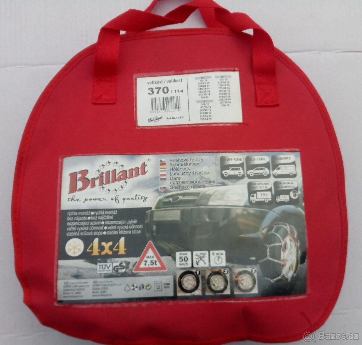 Nové sněhové řetězy SUV VAN 4x4 offroad