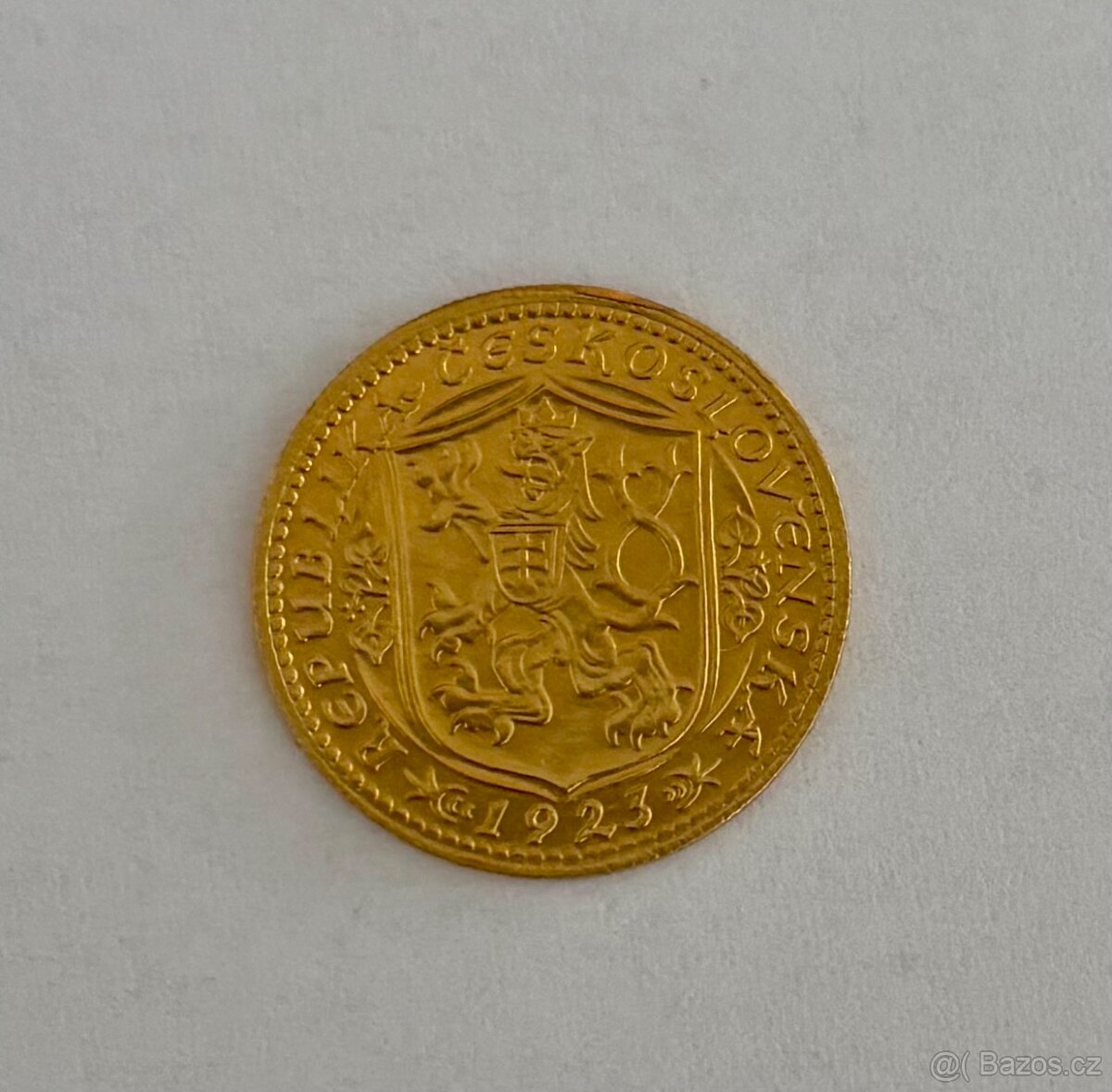 AU ZLATÁ MINCE Svatováclavský Dukát 1923