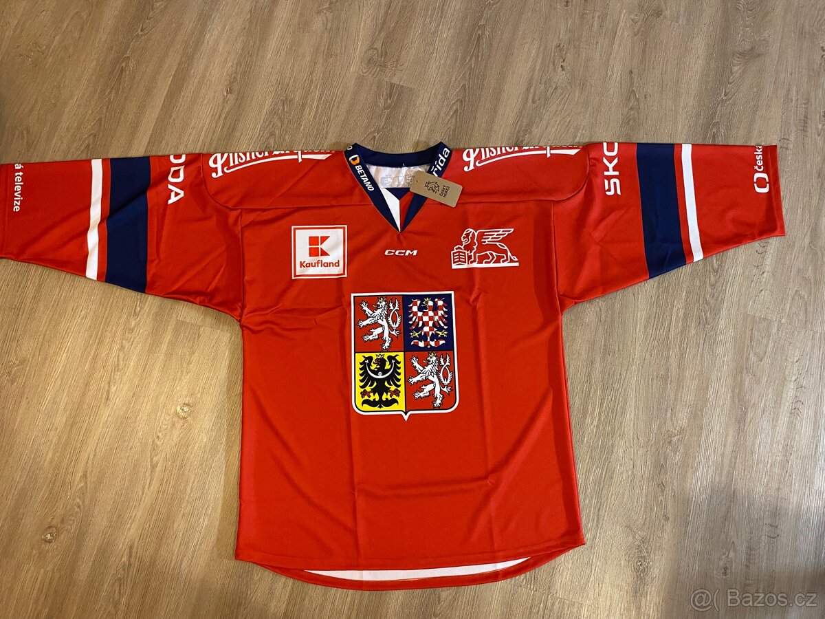 CCM EHT FANS HOKEJOVÝ DRES ČR ČERVENÝ