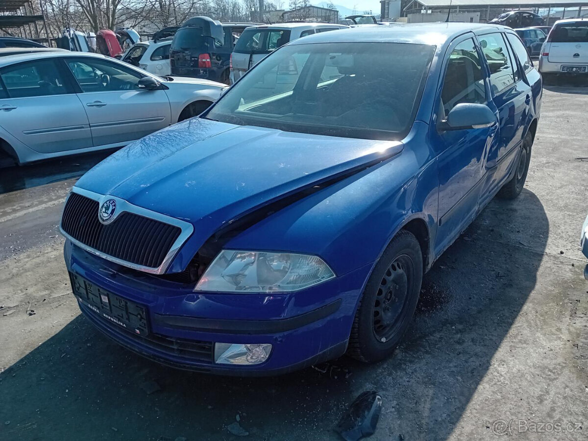Škoda Octavia II 1.9 TDI ( BKC ) 77kW r.2005 modrá na náhrad