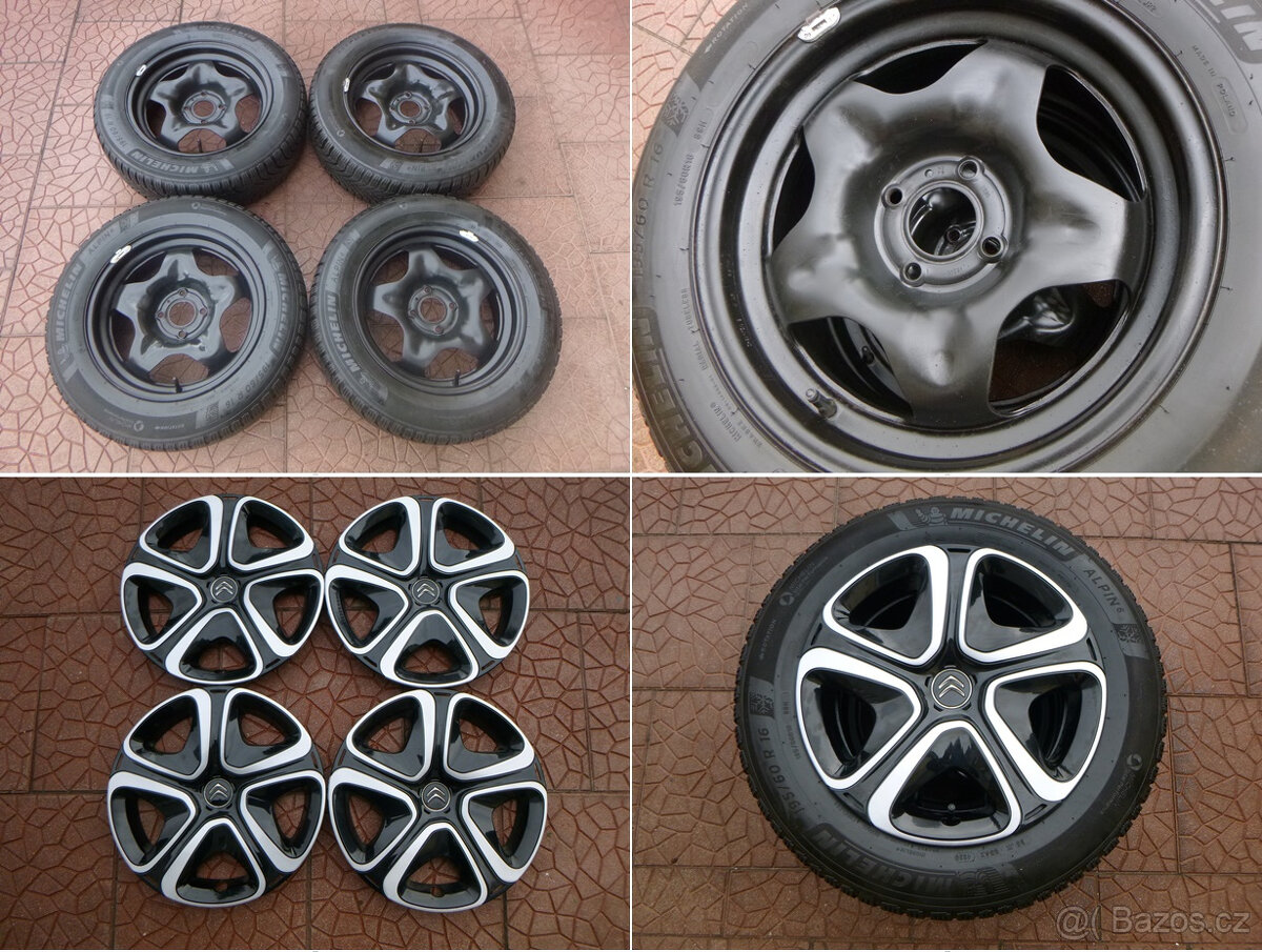 Zimní sada - originál Citroen 4x108 6,5Jx16 ET20
