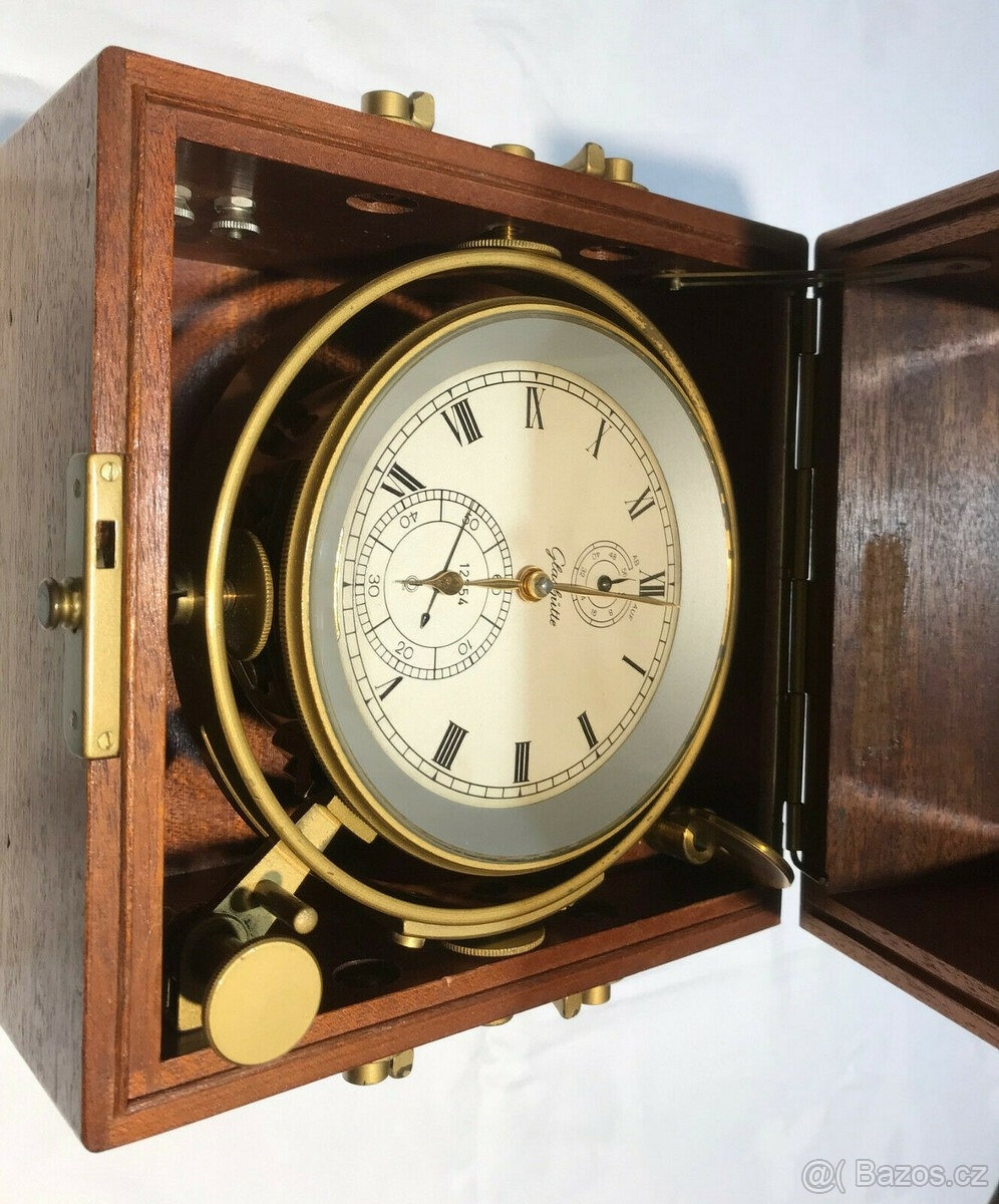 GLASHÜTTE Marine Chronometr, cca 70. léta 20. století, běží