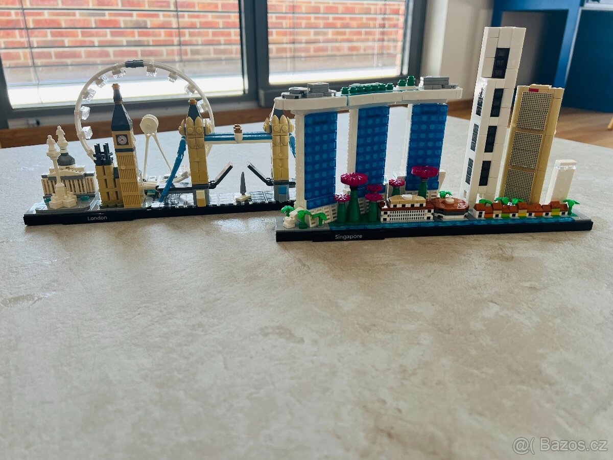 Prodám Lego Architecture Singapore a London SPOLU