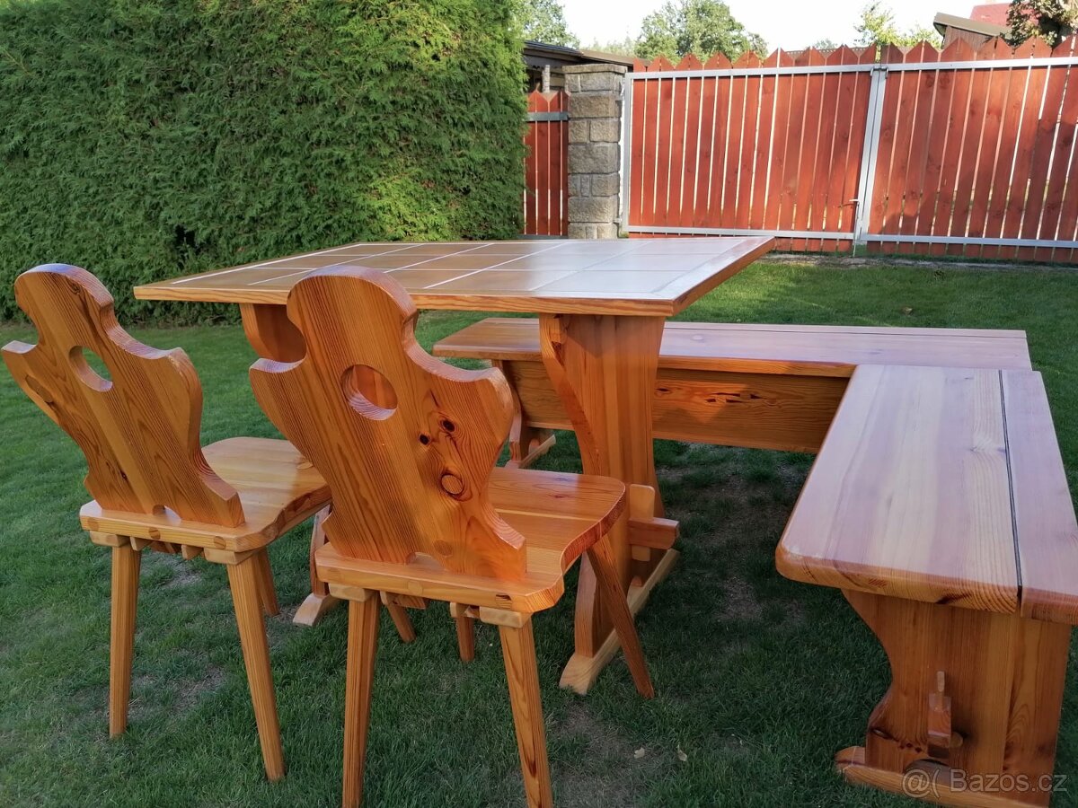 Dřevěný set od pergolu