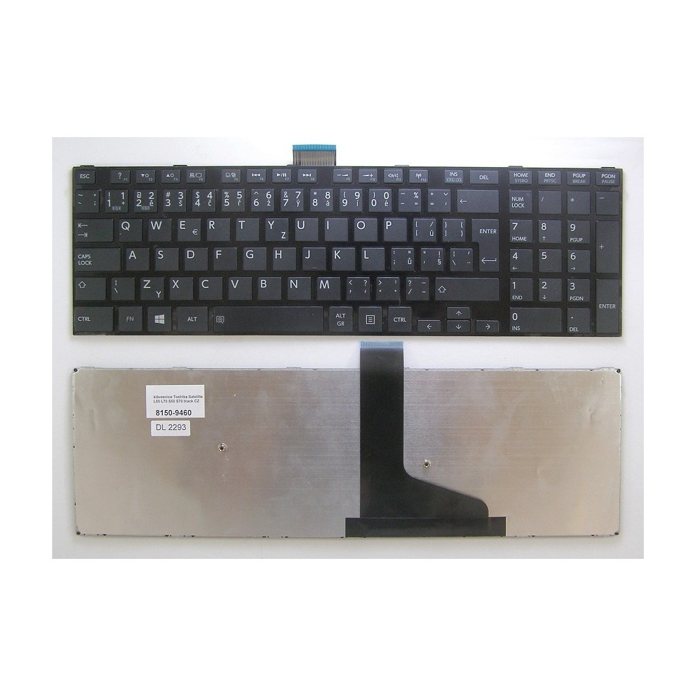 česká klávesnice Toshiba Satellite L50 L70 S50 S70 černá CZ