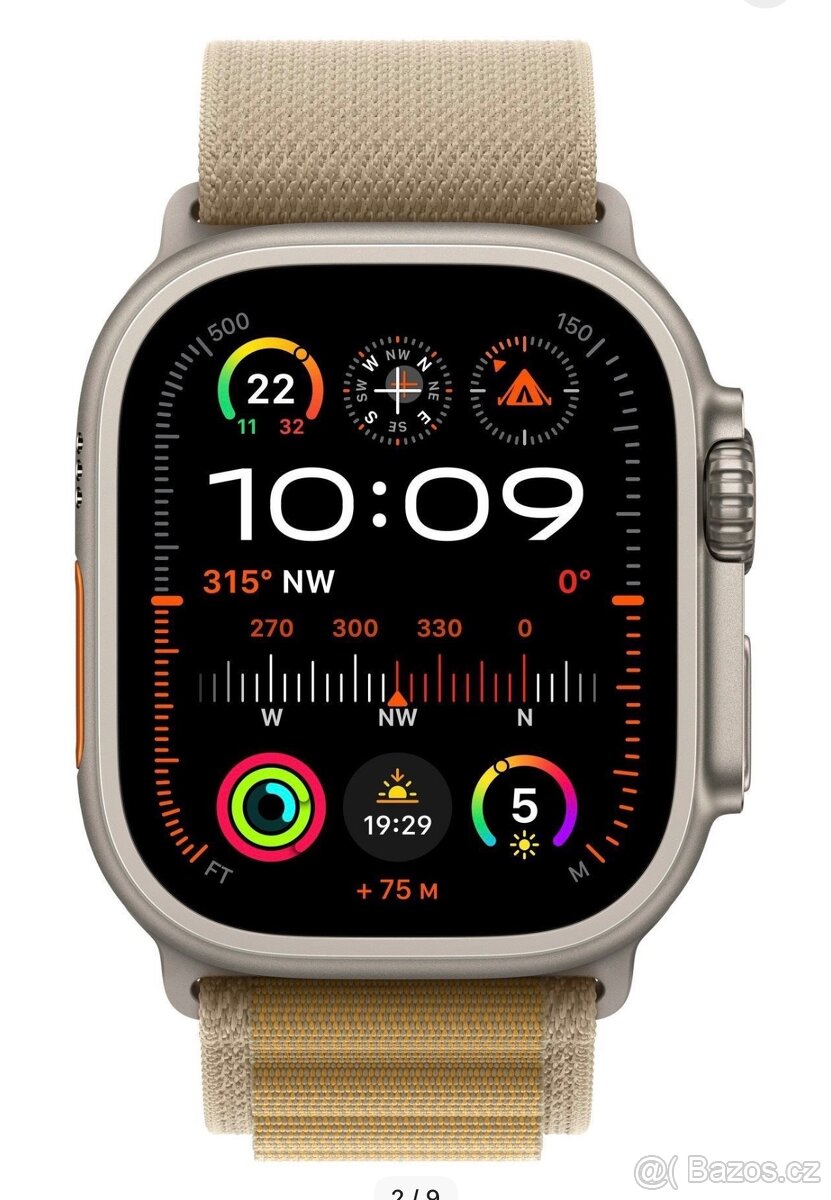Apple Watch Ultra 2 49mm Přírodní titan