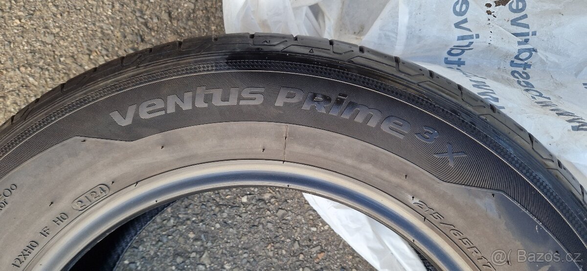 LETNÍ PNEU - Hankook Ventus Prime 3X 215/65 R17 JAKO NOVÉ