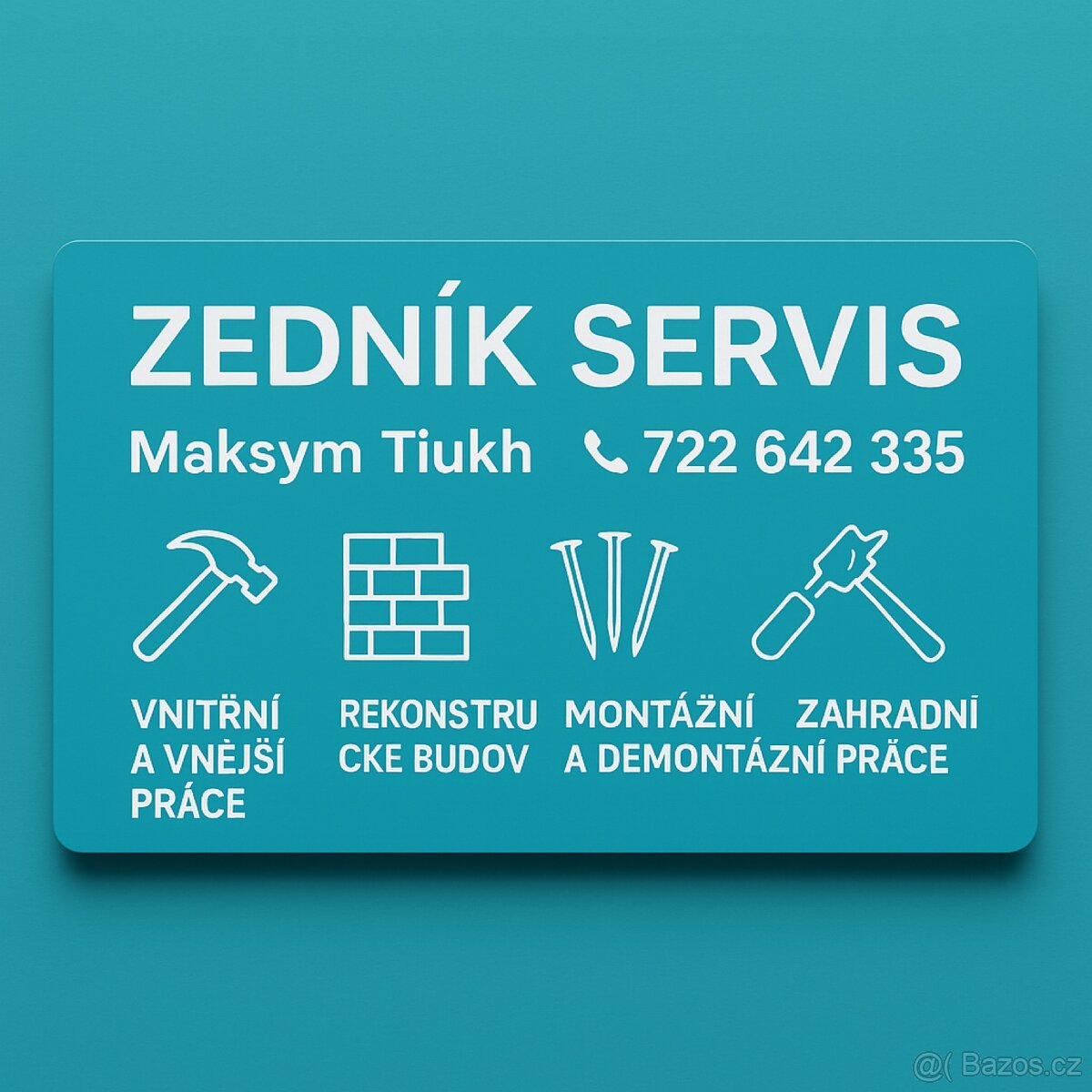 zednik/manzel na hodinu