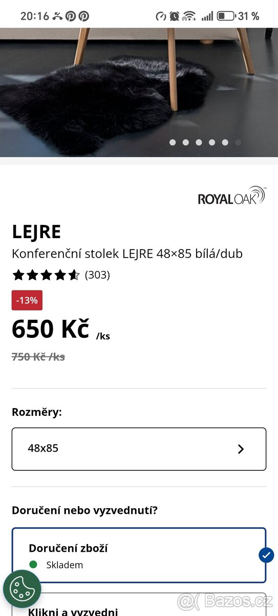 Jysk konferenční stůl