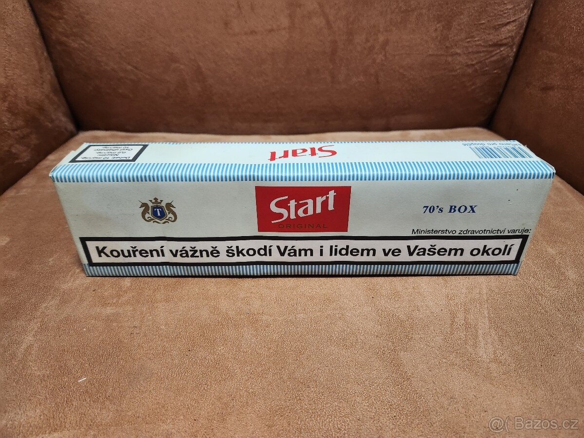 Retro kartón cigaret START - kolek 40 Kč