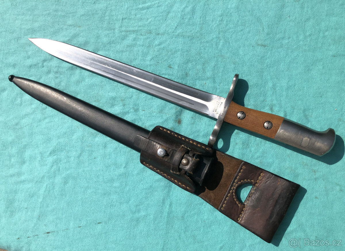 Švýcarský nožový bodák M1918 na pušku Schmidt-Rubin