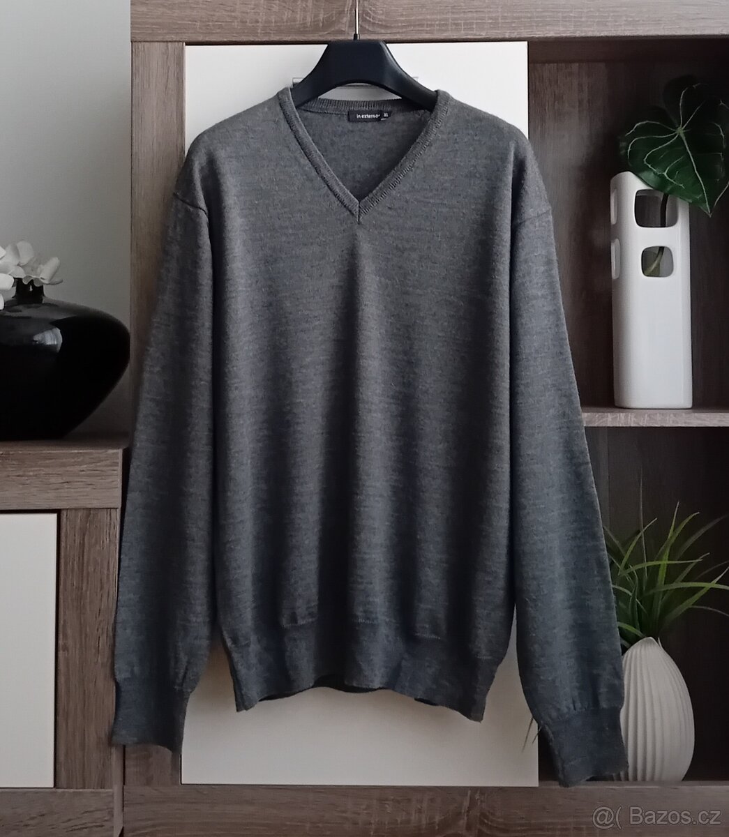 In Extenso pánský svetr vel. L/XL Merino vlna