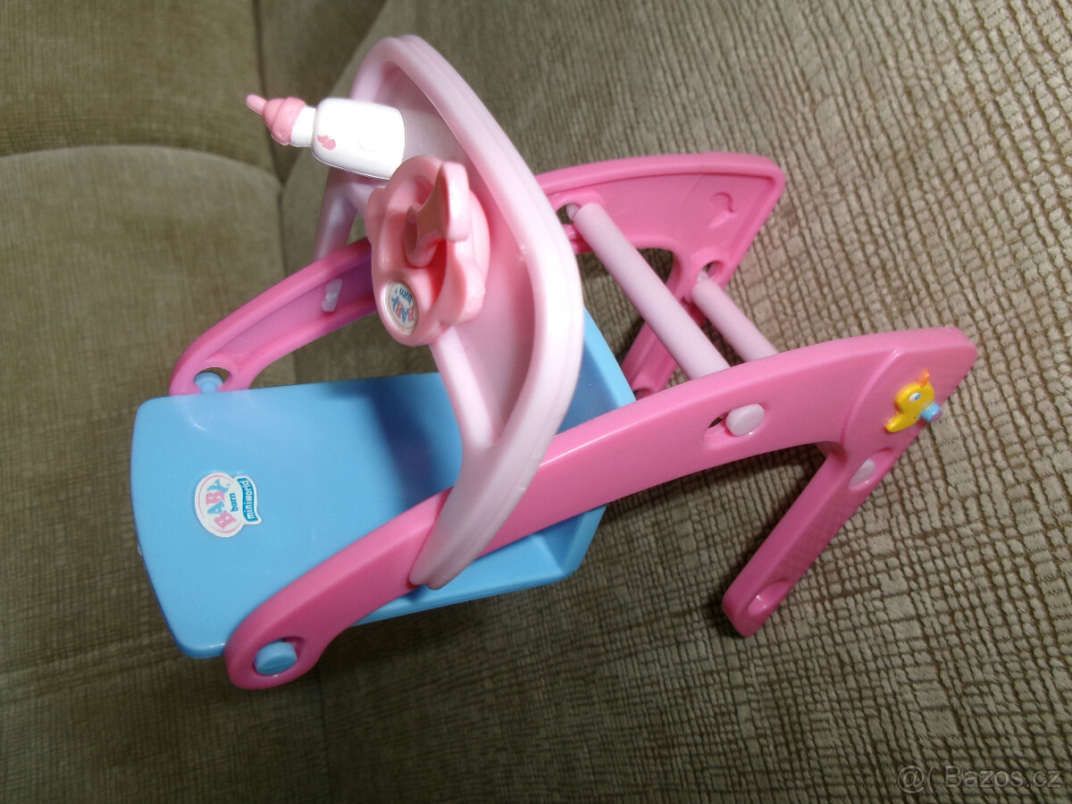 Originální židlička s doplňky pro panenku mini BABY BORN