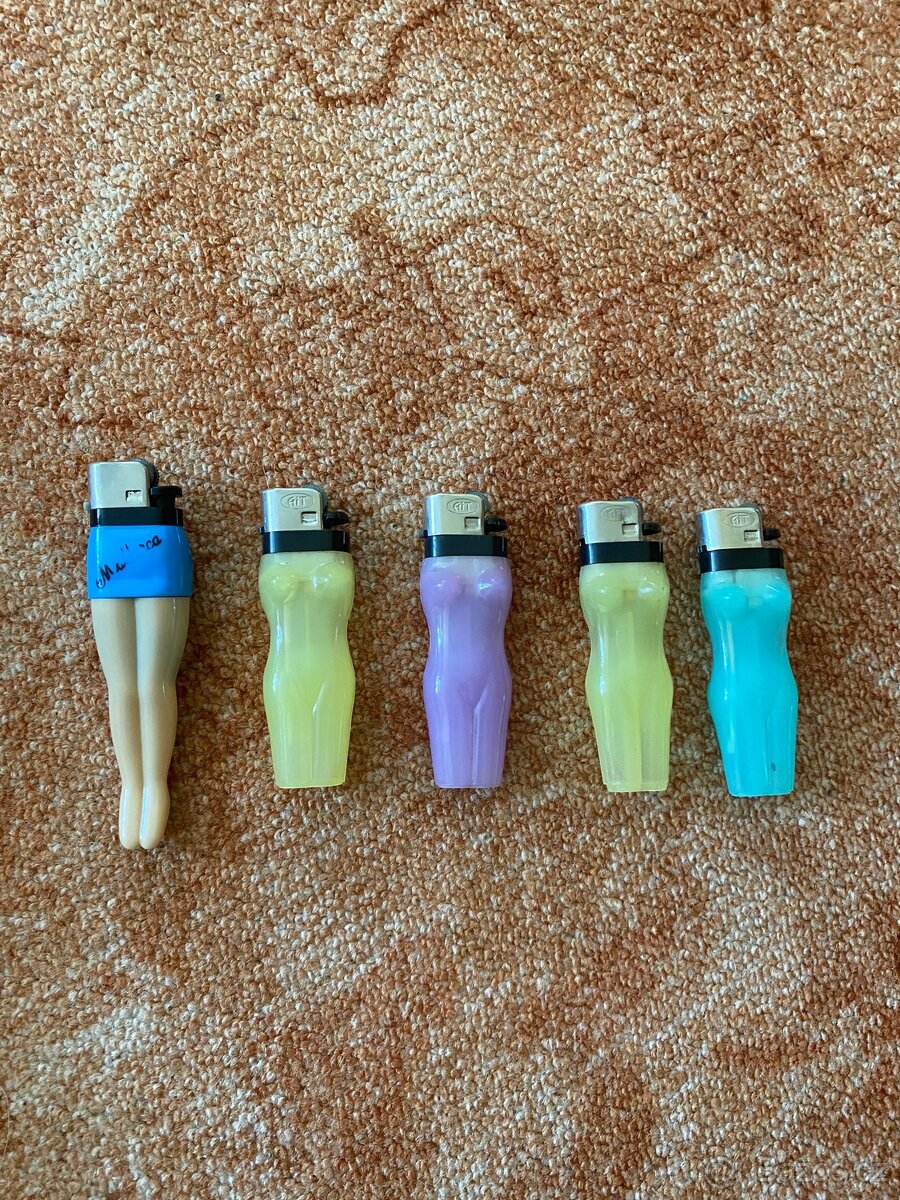 Retro zapalovače 5 ks