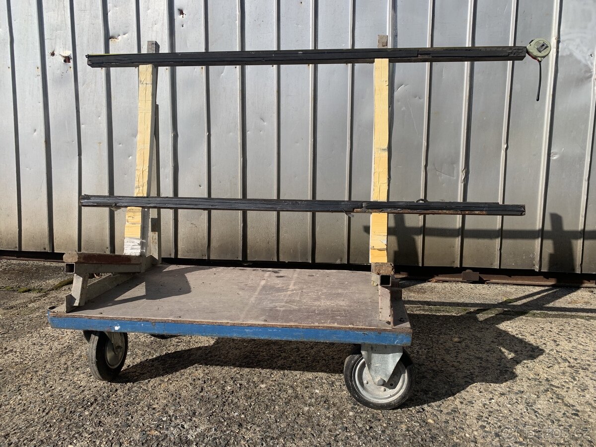 manipulační vozík, vozík na sklo