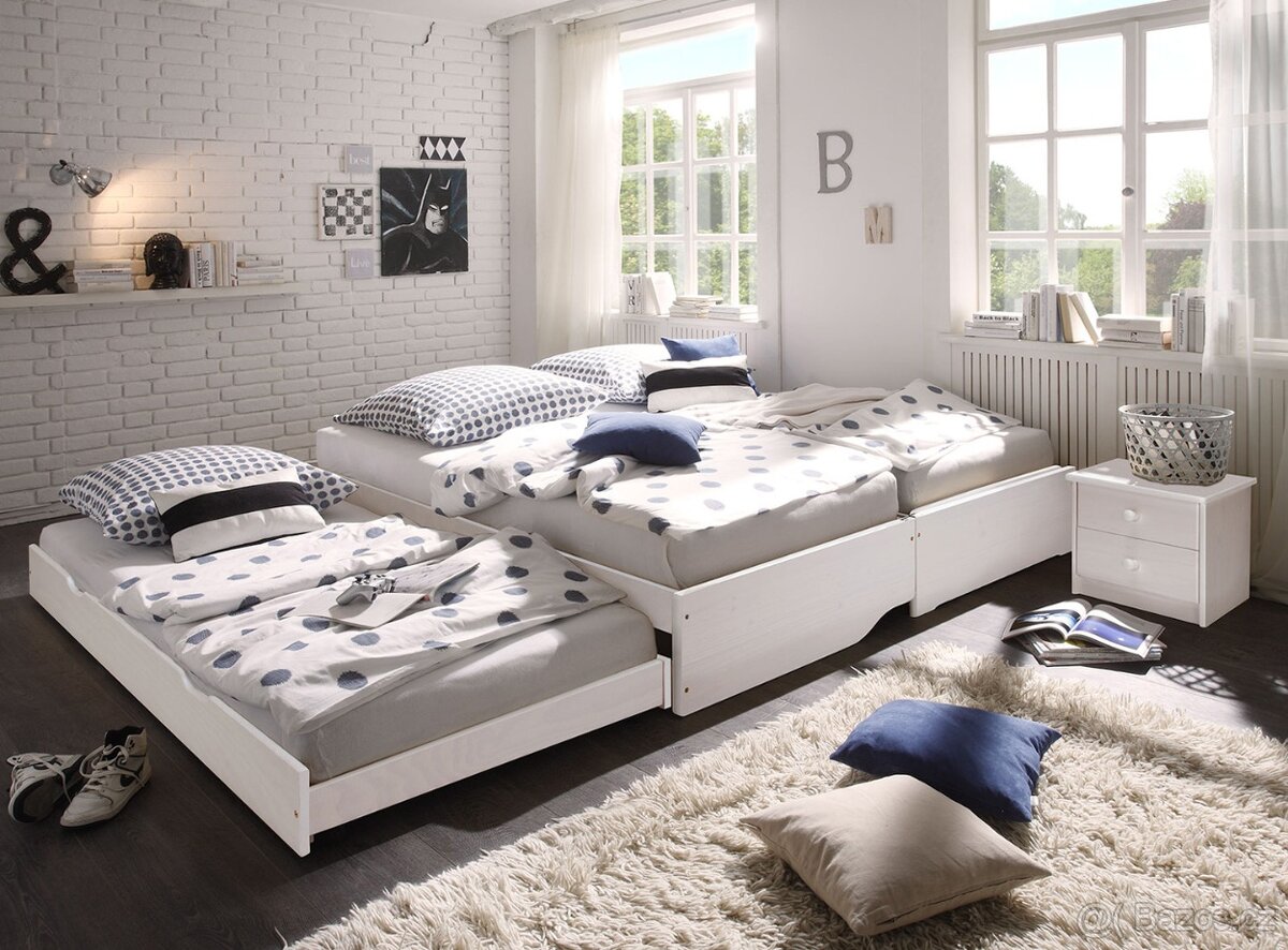 Postel rozkládací multifunkce bílá NOVÁ