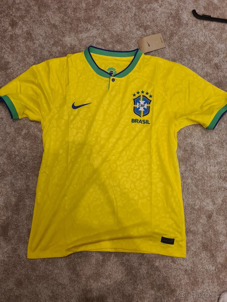Fotbalový dres  Nike - Brazílie žlutý