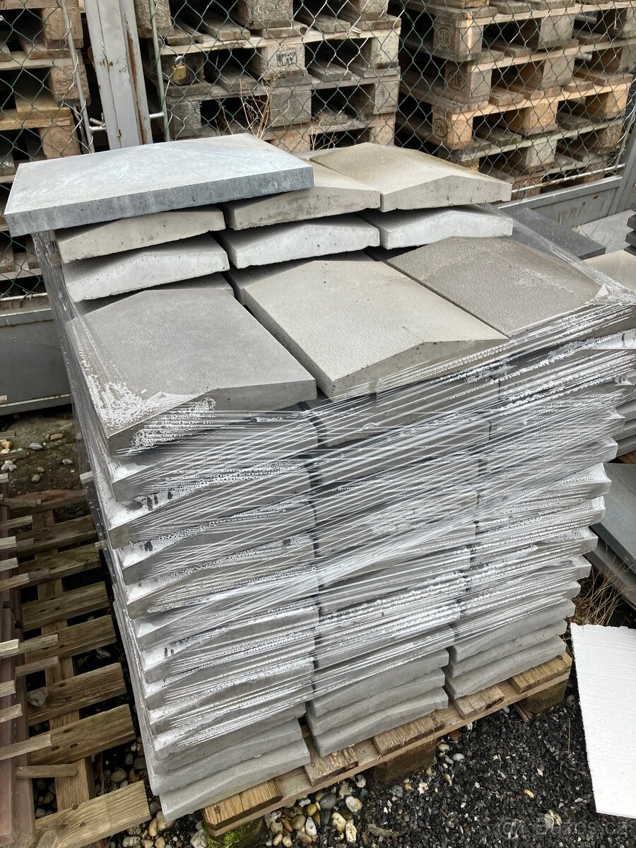 Betonové stříšky 39x27cm