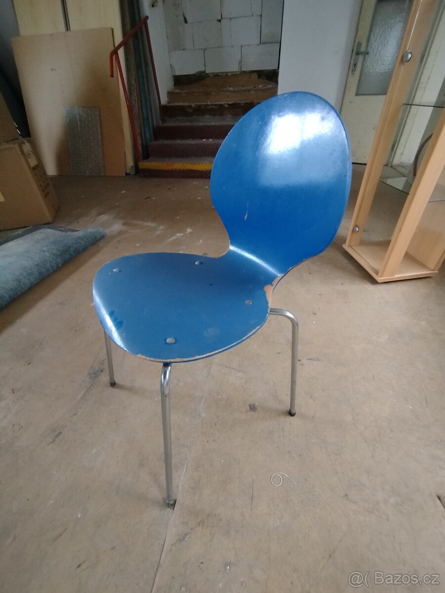 Židle kov překližka