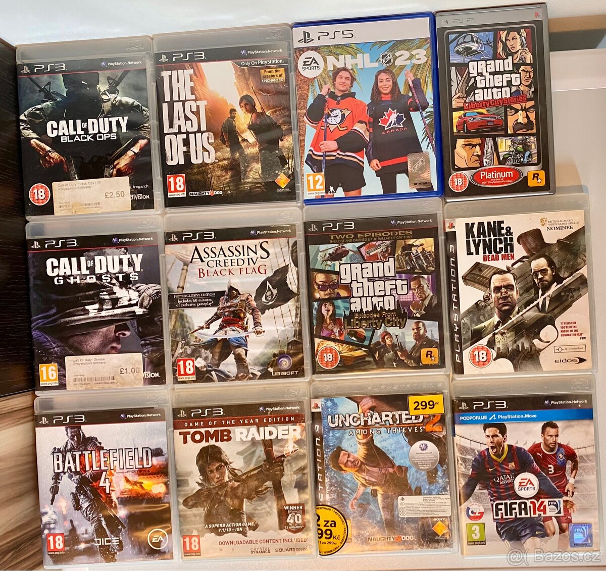 PSP, PS3, PS4, PS5 + nabíjecí stanice PS4