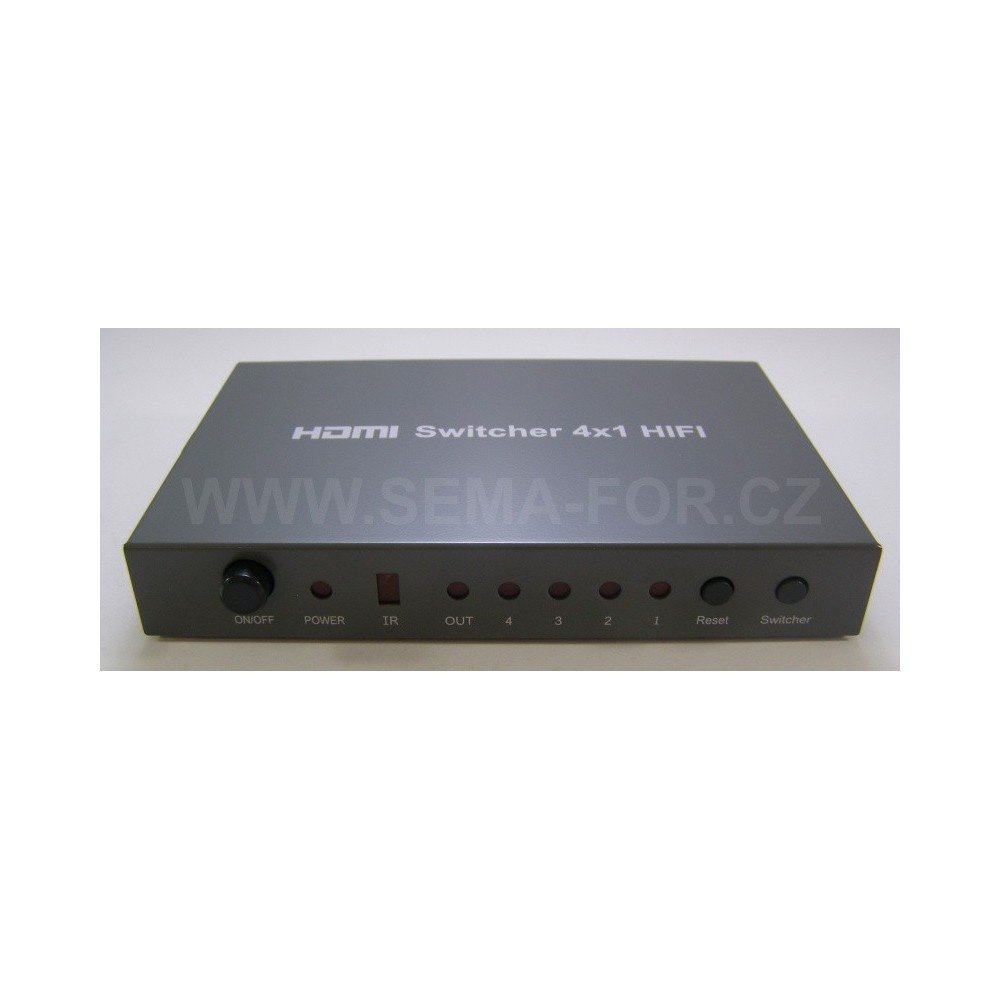 HDMI HIFI SWITCH 4 vstupy na 1 výstup