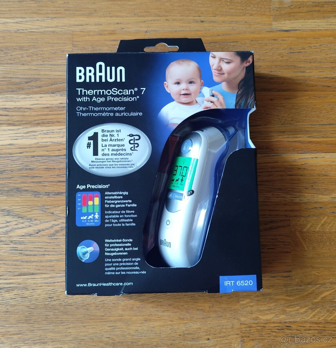 TEPLOMĚR DO UCHA BRAUN ThermoScan 7 IRT 6520 - NEPOUŽÍVANÝ