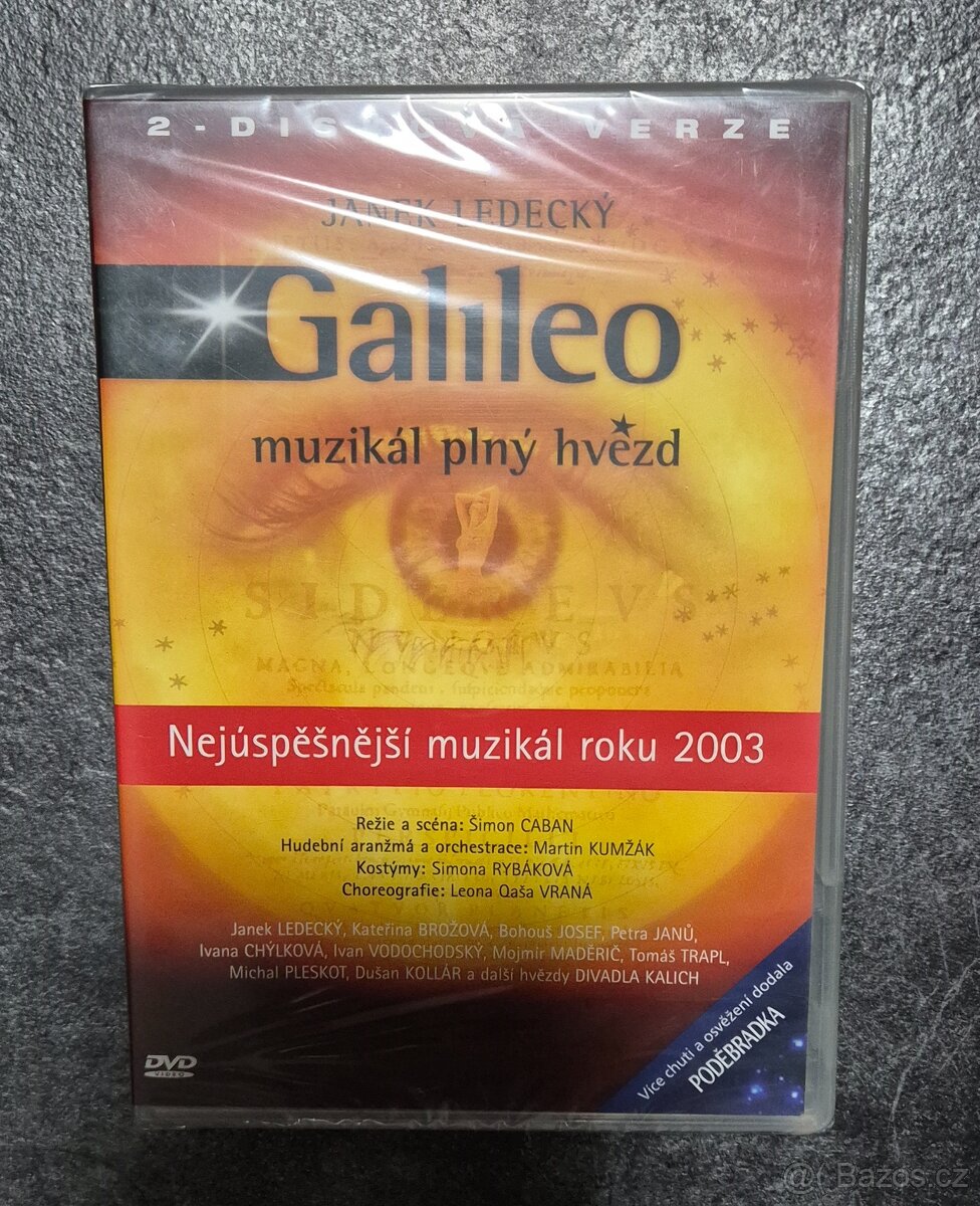 DVD Janek Ledecký - muzikál Galileo